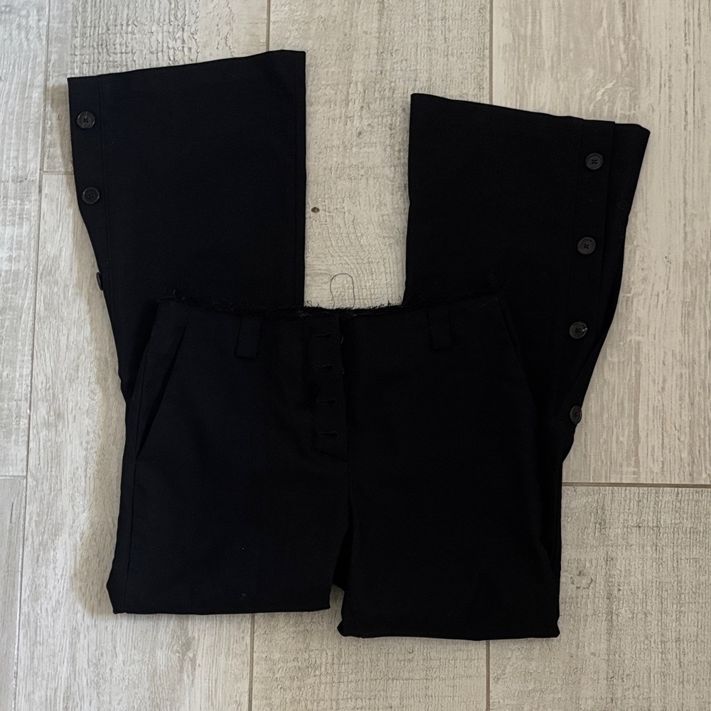 Proenza Schouler Black Textured Pants